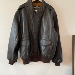 VTG Cooper type A-2 leather flight bomber wwii jacket USA aviation aviator